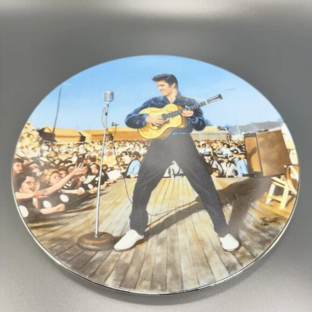 Elvis Presley Back To Tupelo Plate Dish The USS Arizona No 4 Vintage 1997 Delphi